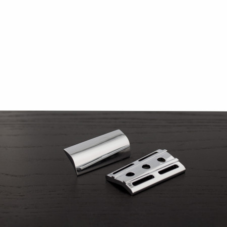 WCS Slant Safety Razor Head with Charcoal Goods Design